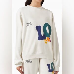 Madhappy Cream Crew Neck Sweater